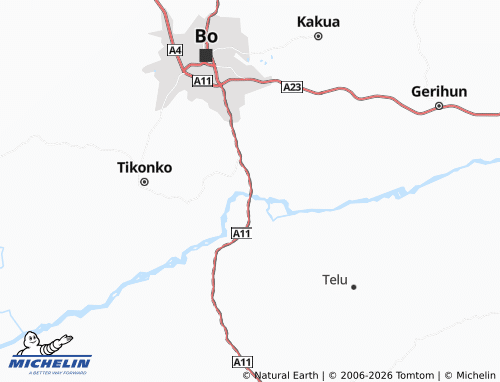 Mappa MICHELIN Gelehun - ViaMichelin