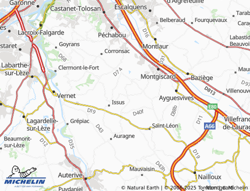 Carte MICHELIN Pouze - ViaMichelin