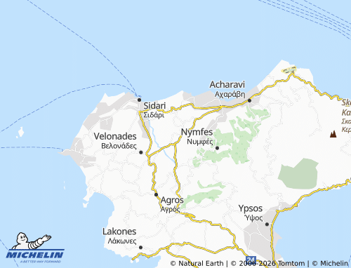 Mappa MICHELIN Agrafoi - ViaMichelin