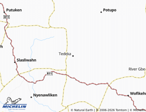 MICHELIN Tedeka map - ViaMichelin