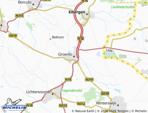Carte MICHELIN Groenlo - ViaMichelin