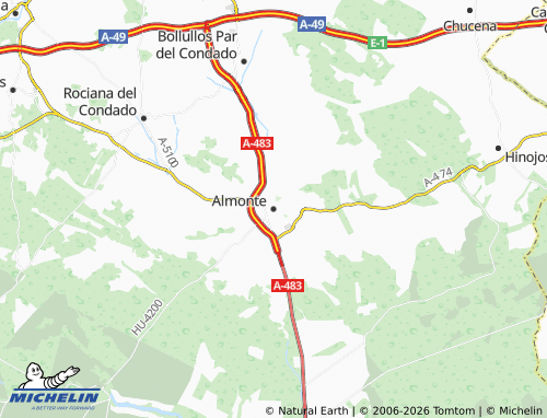 MICHELIN-Landkarte Almonte - ViaMichelin