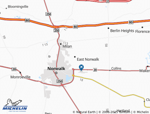 MICHELIN-Landkarte East Norwalk - ViaMichelin