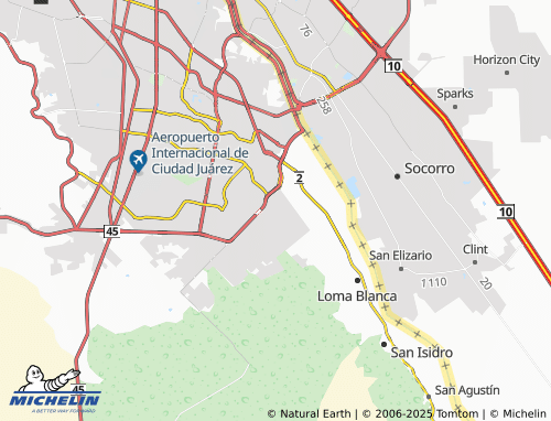 MICHELIN Héroes de México map - ViaMichelin