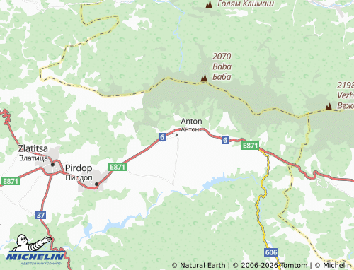 Carte MICHELIN Anton - ViaMichelin