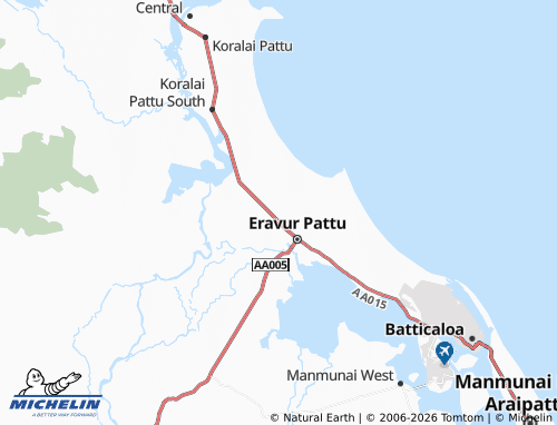 Mappa MICHELIN Vantharumoolai East - ViaMichelin