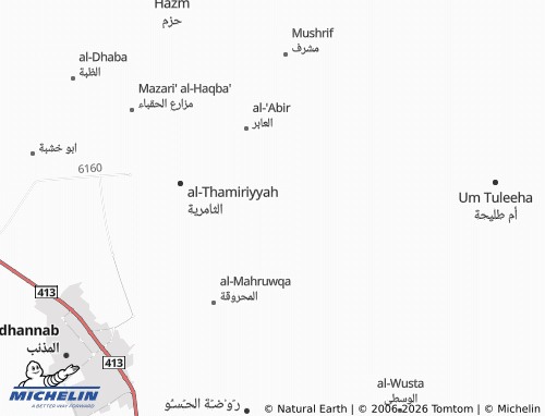 MICHELIN-Landkarte al-Haniyyah - ViaMichelin