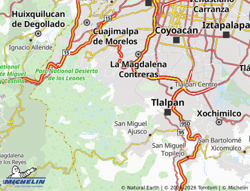 Mapa MICHELIN Pedregal de San Nicolás Cuarta Sección - ViaMichelin
