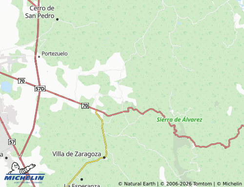 Mappa MICHELIN San José de Los Gómez - ViaMichelin