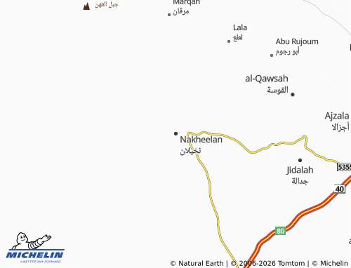 Carte MICHELIN Nakheelan - ViaMichelin