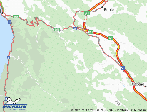 Mapa MICHELIN crni Kal - ViaMichelin