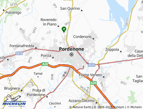 MICHELIN-Landkarte Pordenone - ViaMichelin