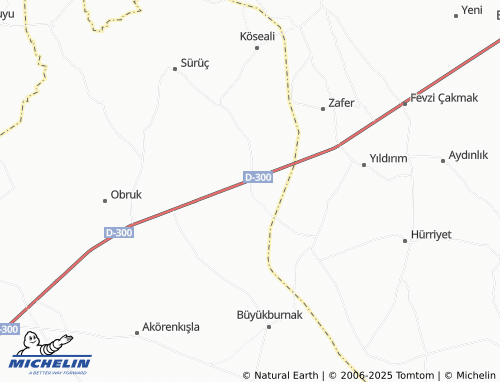MICHELIN Başgötüren map - ViaMichelin