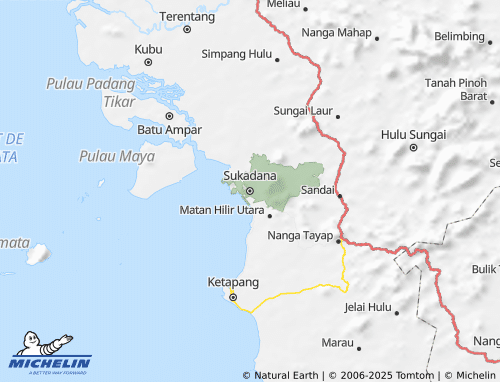 MICHELIN Kayong Utara map - ViaMichelin