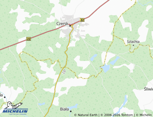 Mapa MICHELIN Dąbki - ViaMichelin
