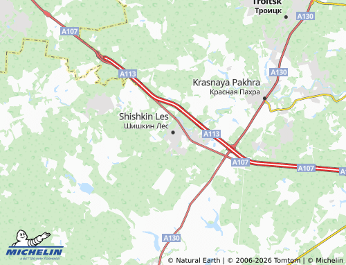 Carte MICHELIN Shishkin Les - ViaMichelin