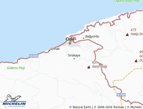 MICHELIN Kırcı map - ViaMichelin