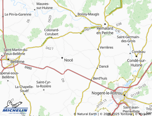 MICHELIN-Landkarte Les Boulaies - ViaMichelin