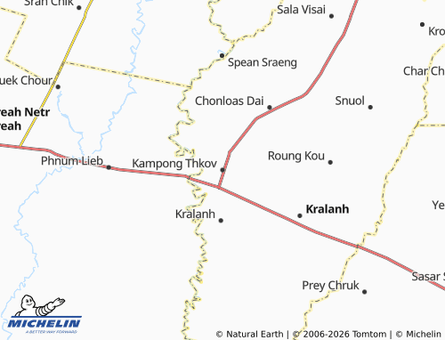Mapa MICHELIN Kampong Thkov - ViaMichelin