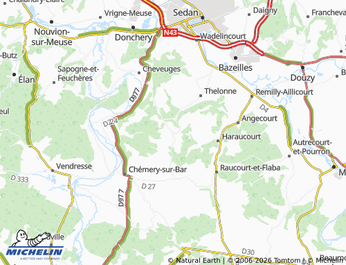 Mappa MICHELIN Bulson - ViaMichelin