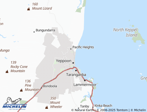 MICHELIN Meikleville Hill map - ViaMichelin