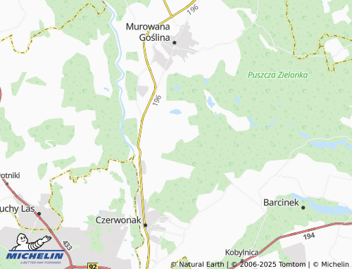 MICHELIN Potasze map - ViaMichelin