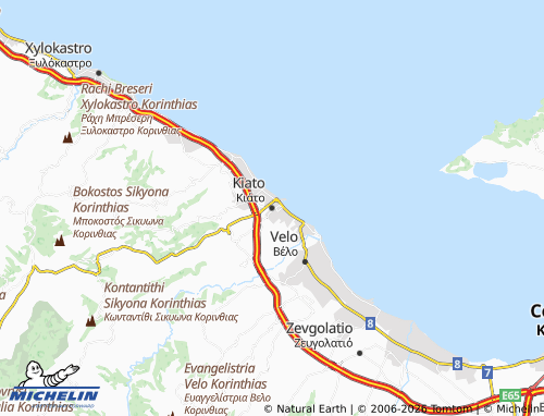 Carte MICHELIN Kiato - ViaMichelin