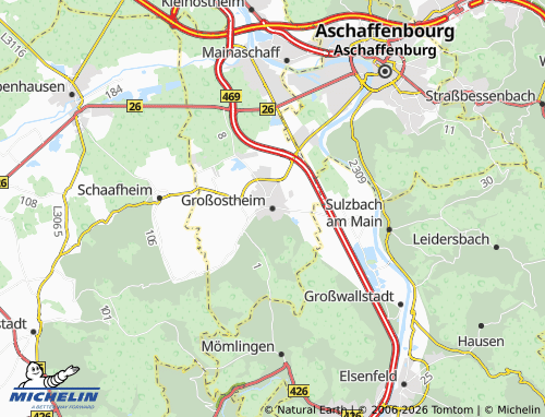 Mappa MICHELIN Großostheim - ViaMichelin