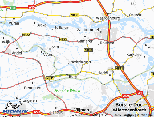 MICHELIN Delwijnen map - ViaMichelin