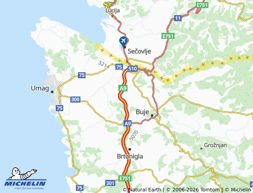 MICHELIN-Landkarte Gamboci - ViaMichelin