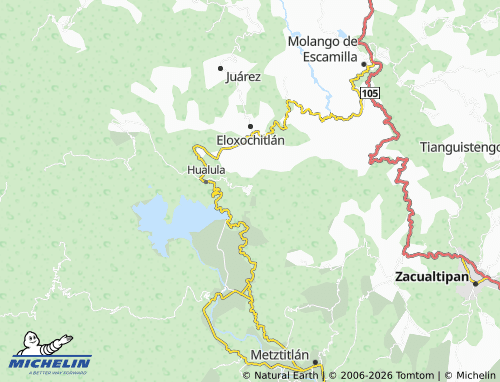 Mapa MICHELIN Tlaxco - ViaMichelin