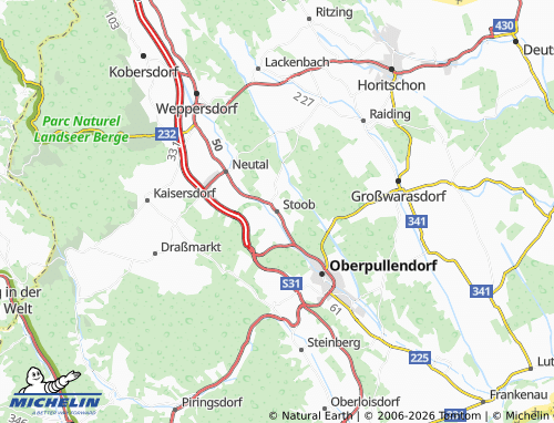MICHELIN-Landkarte Stoob - ViaMichelin