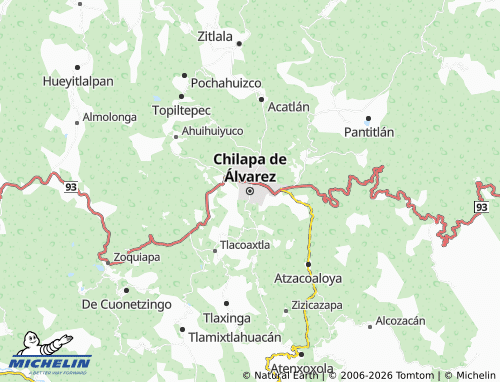 MICHELIN Chilapa de Álvarez map - ViaMichelin