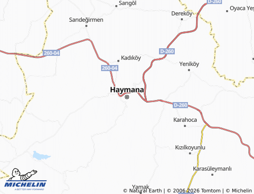 MICHELIN Haymana map - ViaMichelin
