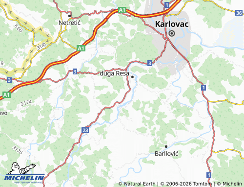 Mapa MICHELIN Gorica - ViaMichelin