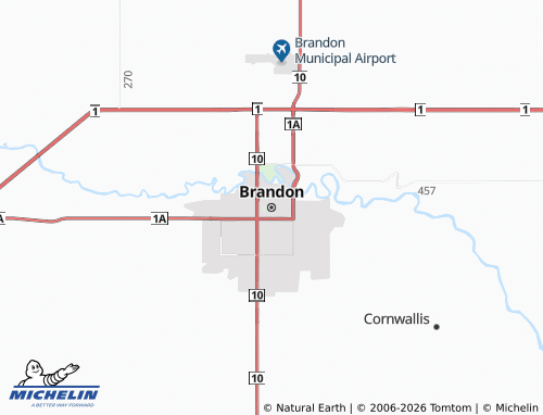 Carte MICHELIN Brandon - ViaMichelin