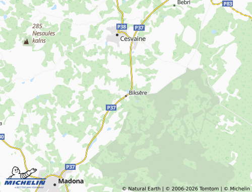 Mapa MICHELIN Biksēre - ViaMichelin