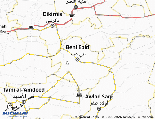 Mapa MICHELIN Beni Ebid - ViaMichelin