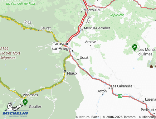 Mappa MICHELIN Ussat - ViaMichelin