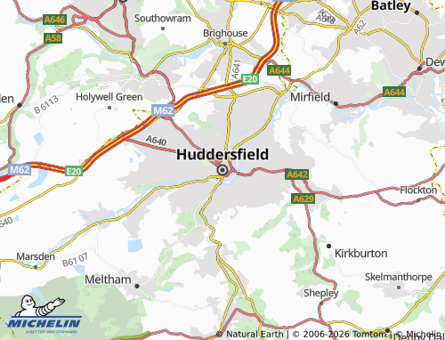 MICHELIN Huddersfield map - ViaMichelin