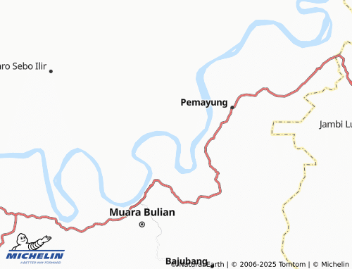 MICHELIN Sungai Baung map - ViaMichelin
