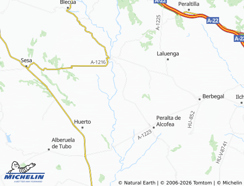 MICHELIN Torres de Alcanadre map - ViaMichelin