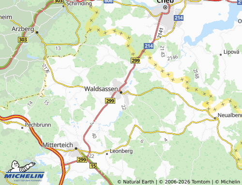 Mapa MICHELIN Waldsassen - ViaMichelin