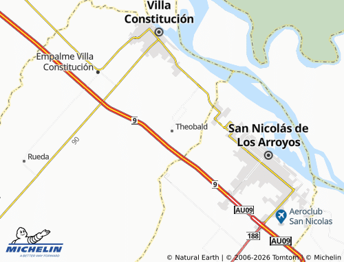 MICHELIN Theobald map - ViaMichelin