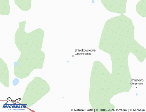 MICHELIN-Landkarte Shirokovskoye - ViaMichelin