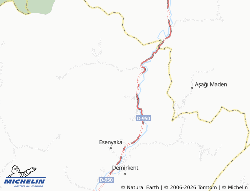 MICHELIN Yarbaşı map - ViaMichelin