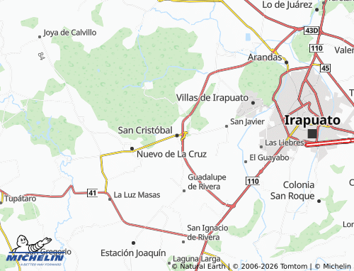 MICHELIN-Landkarte San Cristóbal - ViaMichelin