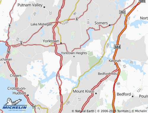 MICHELIN Yorktown Heights map - ViaMichelin