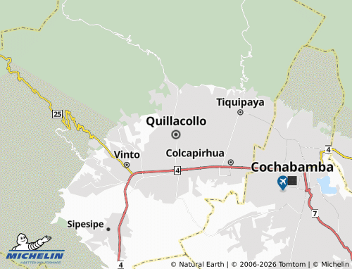 MICHELIN Quillacollo map - ViaMichelin