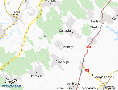 MICHELIN Cristinești map - ViaMichelin
